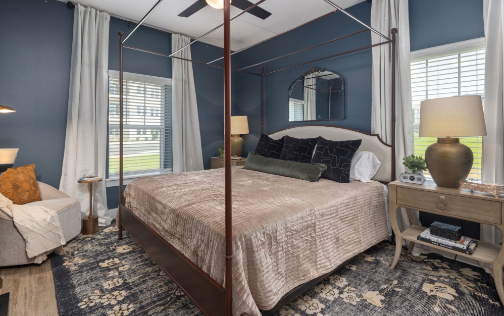 B1 - 2 bedroom floorplan layout with 2 bathrooms and 1165 square feet (Inviting Secondary Bedroom)