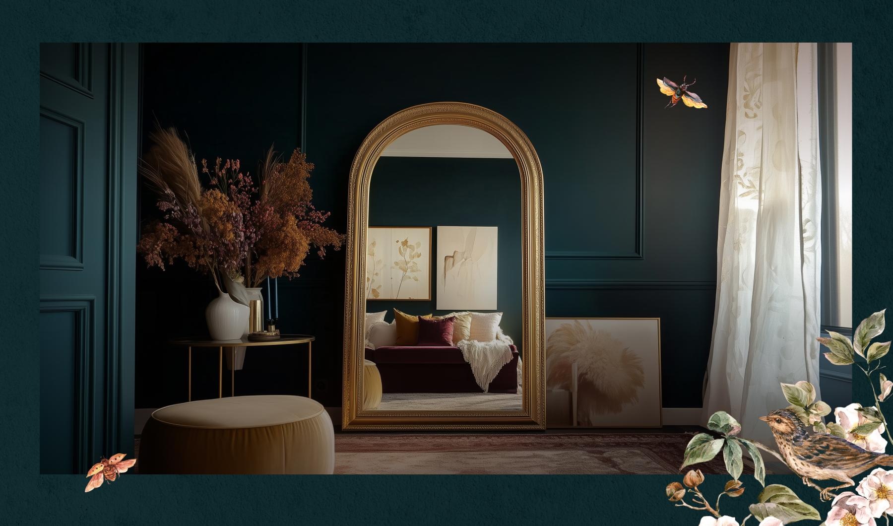 a mirror on a wall
